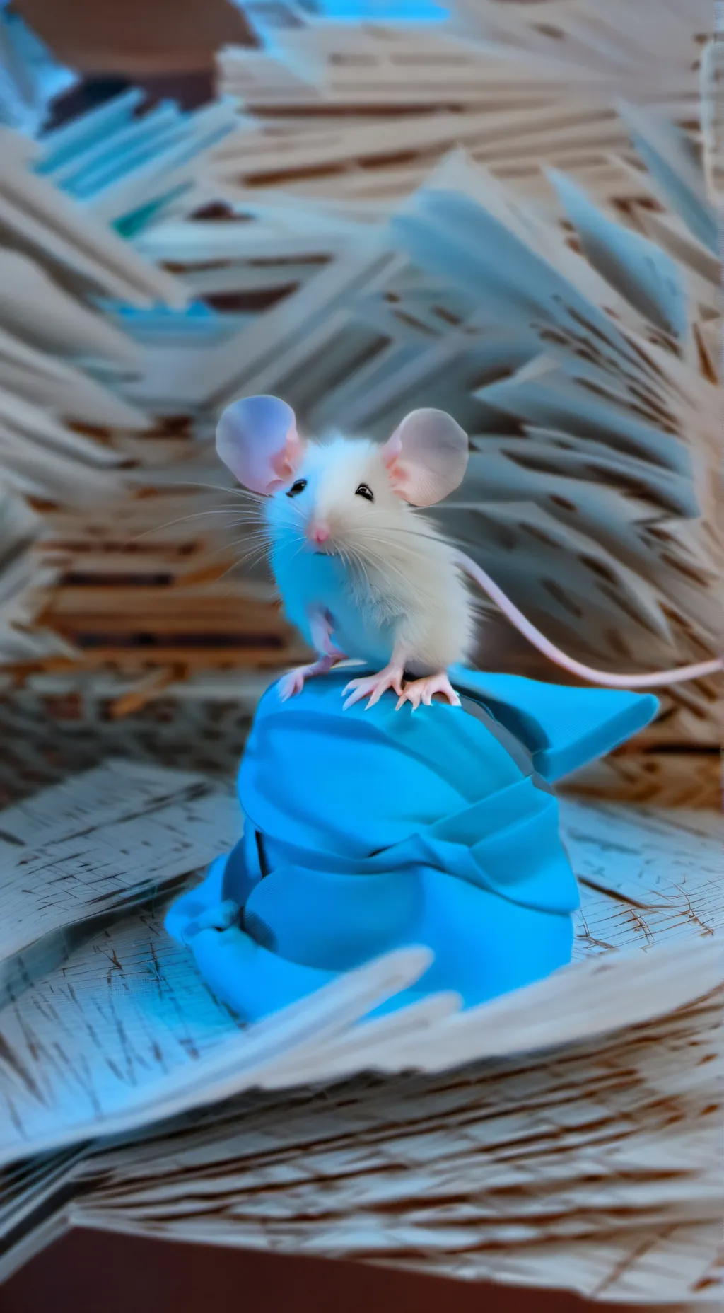 ai character: snowball background