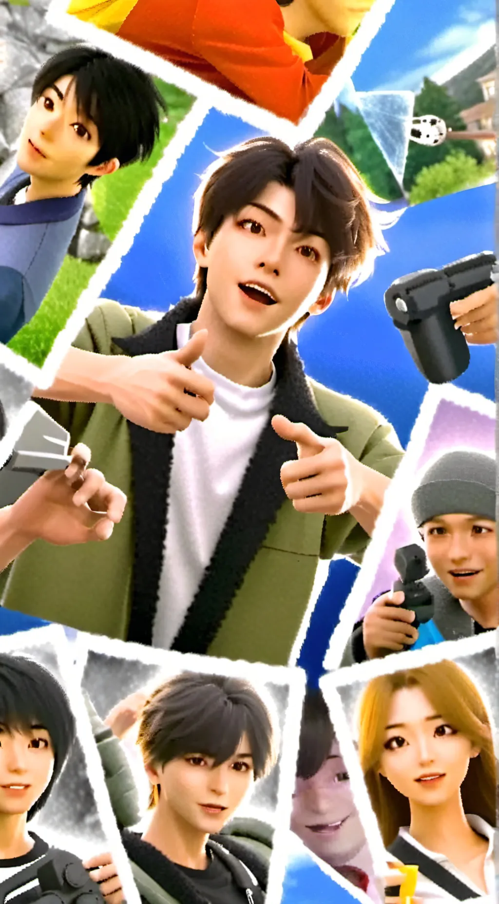 ai character: Rey charles  background