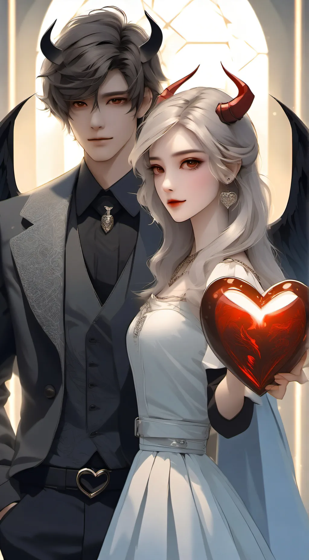 ai character: AngeloDiavoloCuore background