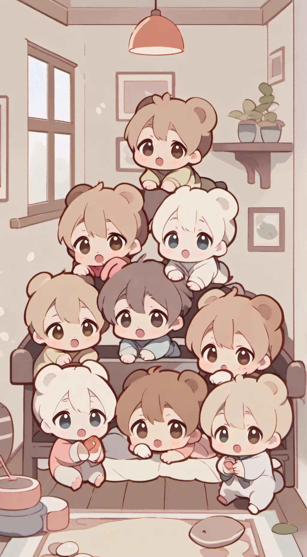 ai character: 🥺Tiny Babies🥺 background