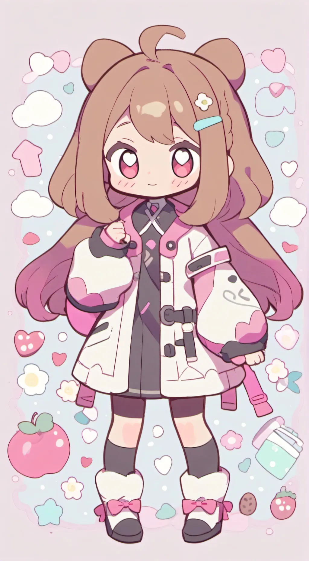 ai character: día del herman@ background