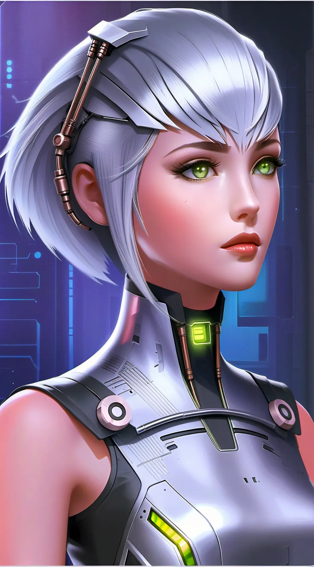 ai character: Glacia background