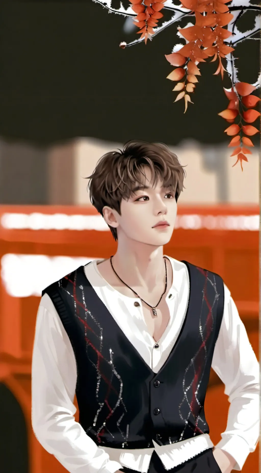 ai character: Lucas  background