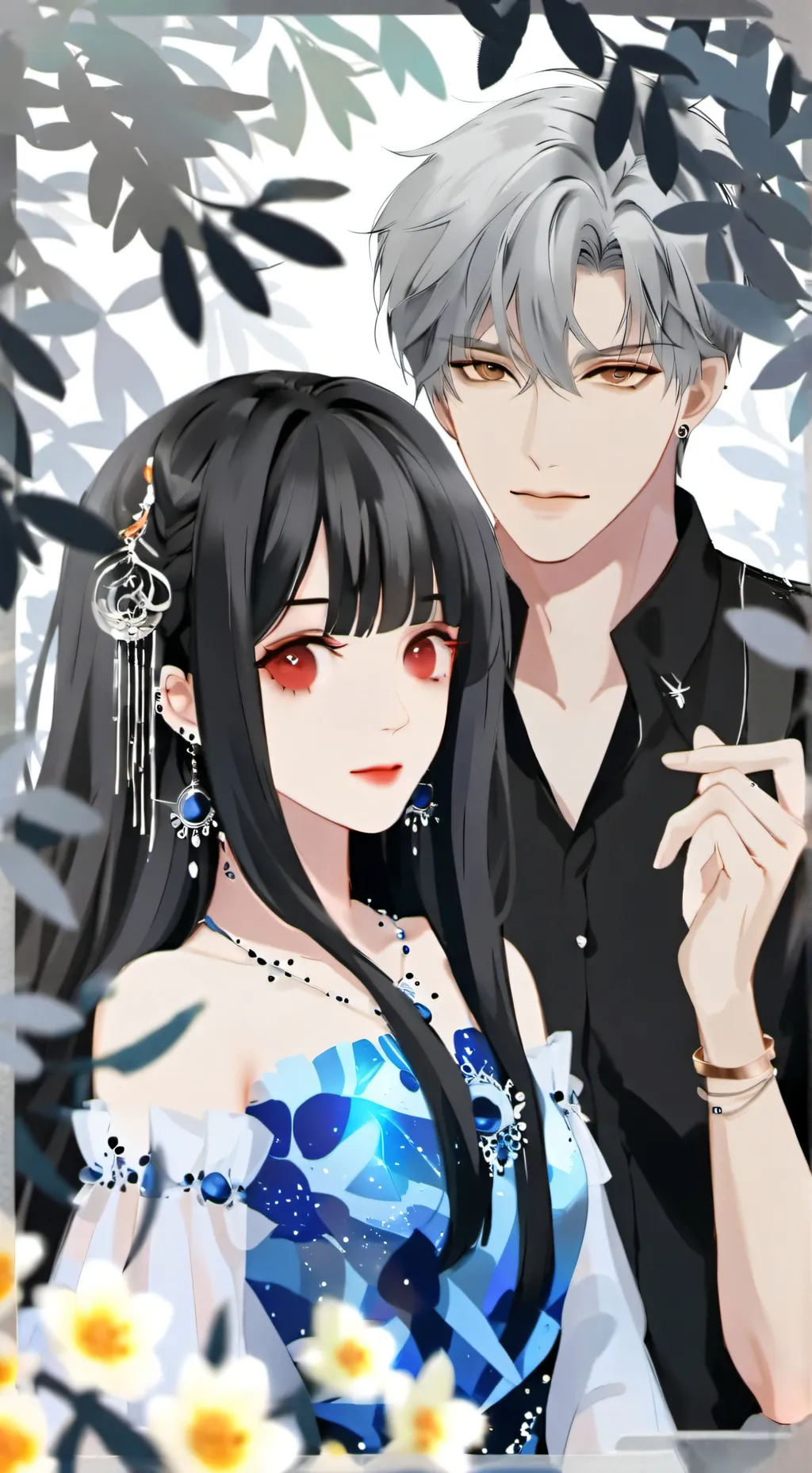 ai character: James and Amy background