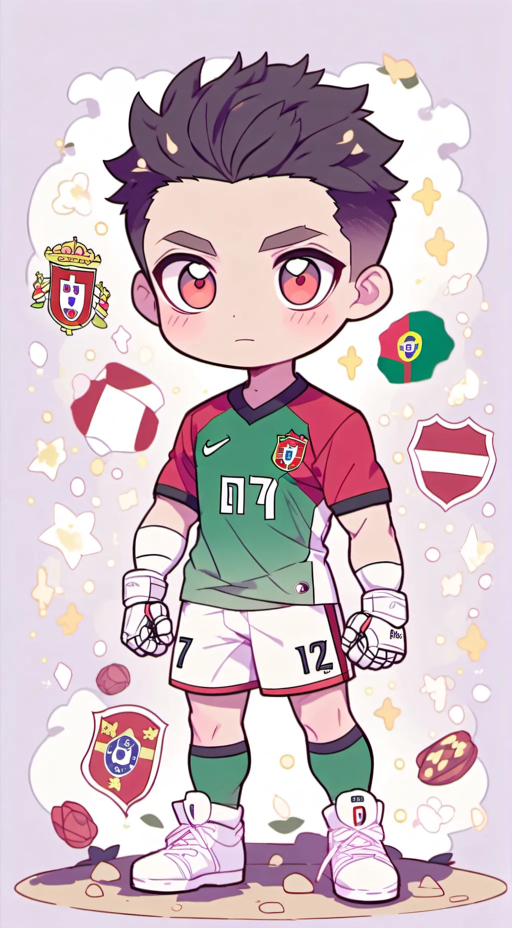 ai character: 🇵🇹Ronaldo🇵🇹 background