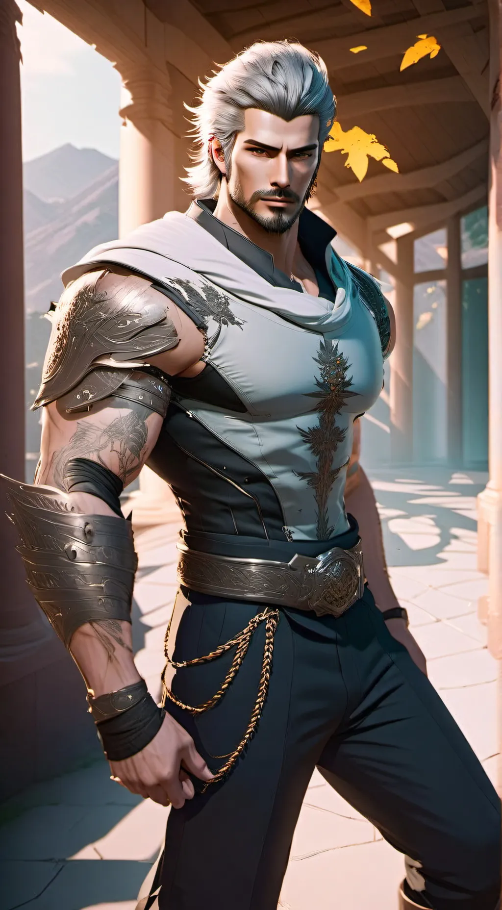 ai character: Bran  background