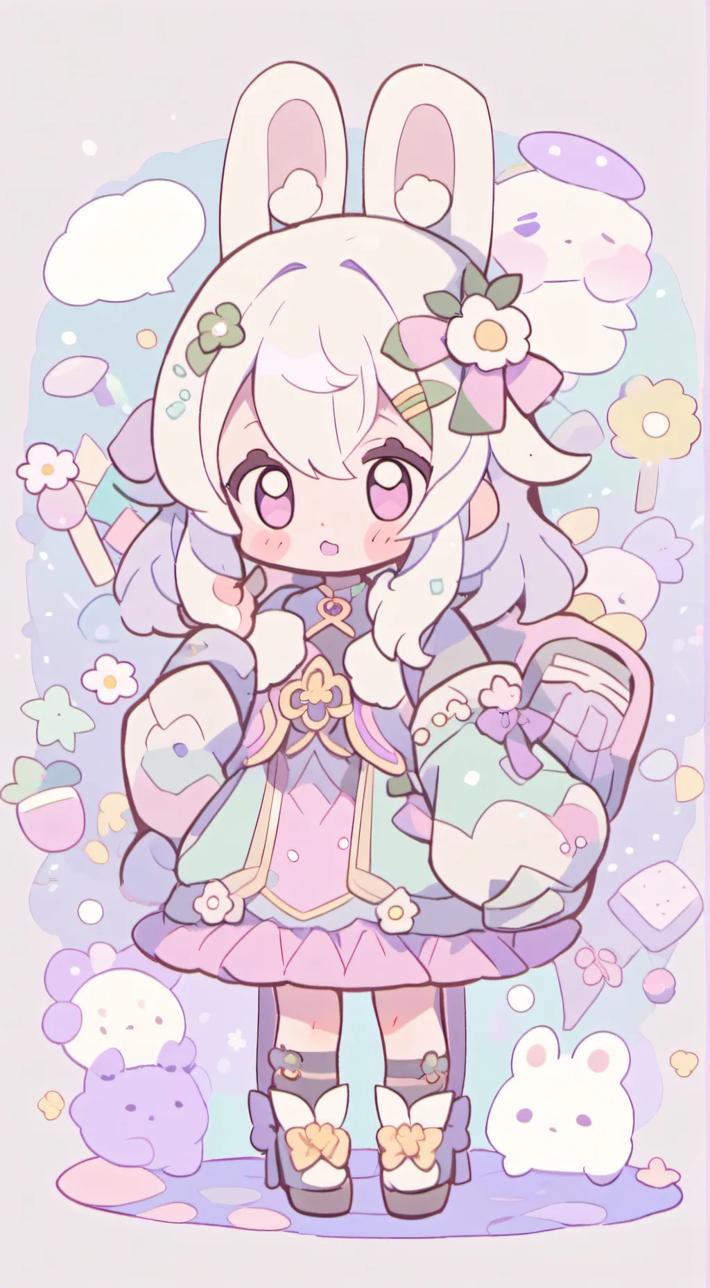 ai character: lububu background