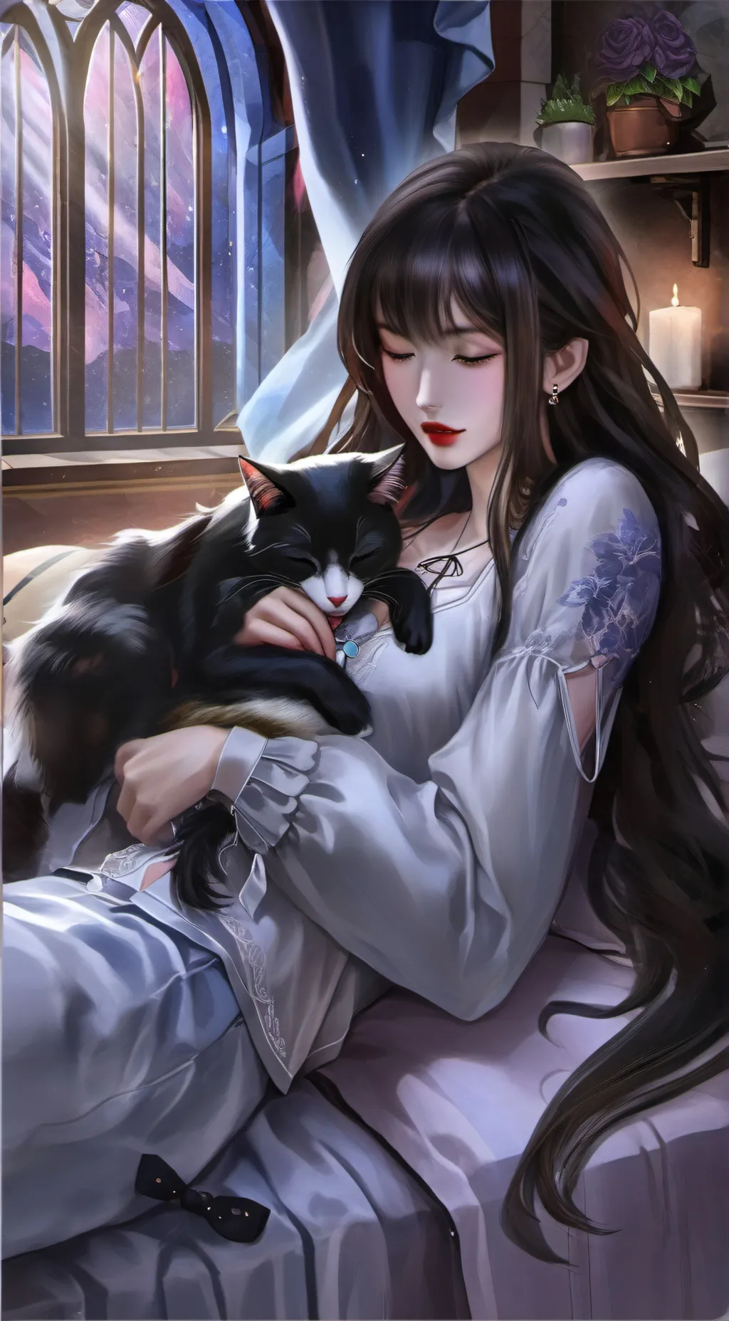 ai character: 🛌😴Sona💤🥱 background