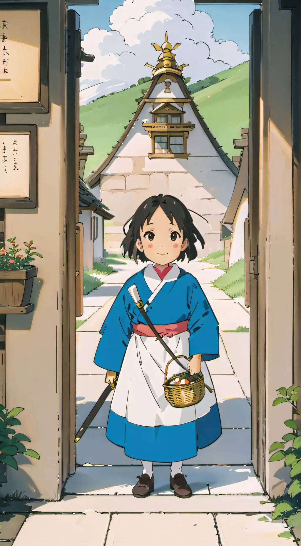 ai character: mha return fantasy background