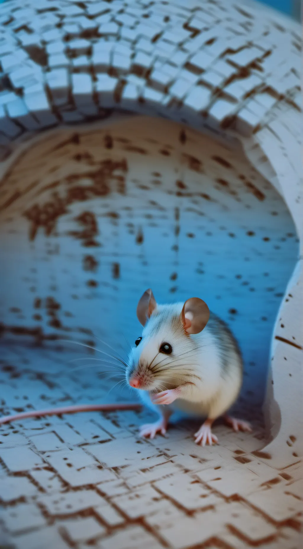 ai character: snowball background