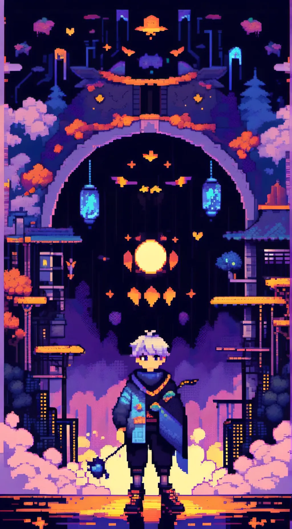 ai character: Dw horror..  background