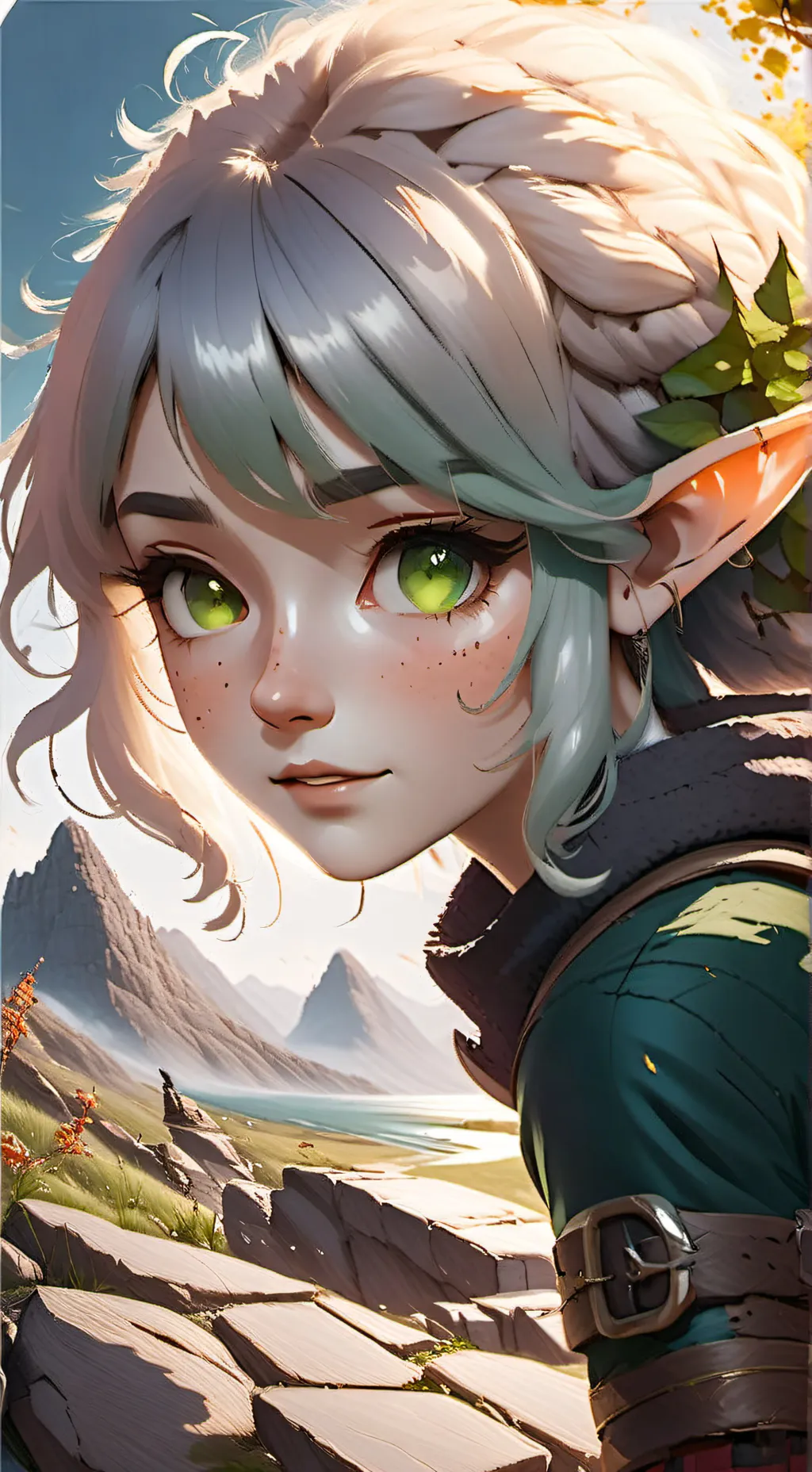 ai character: Fantasy war background