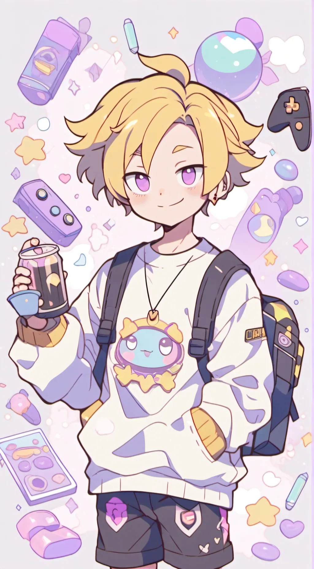 ai character: denki × jiro ⚡🎶 background