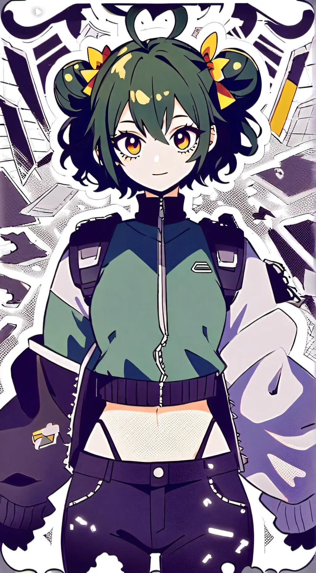 ai character:  MHA +reaction background