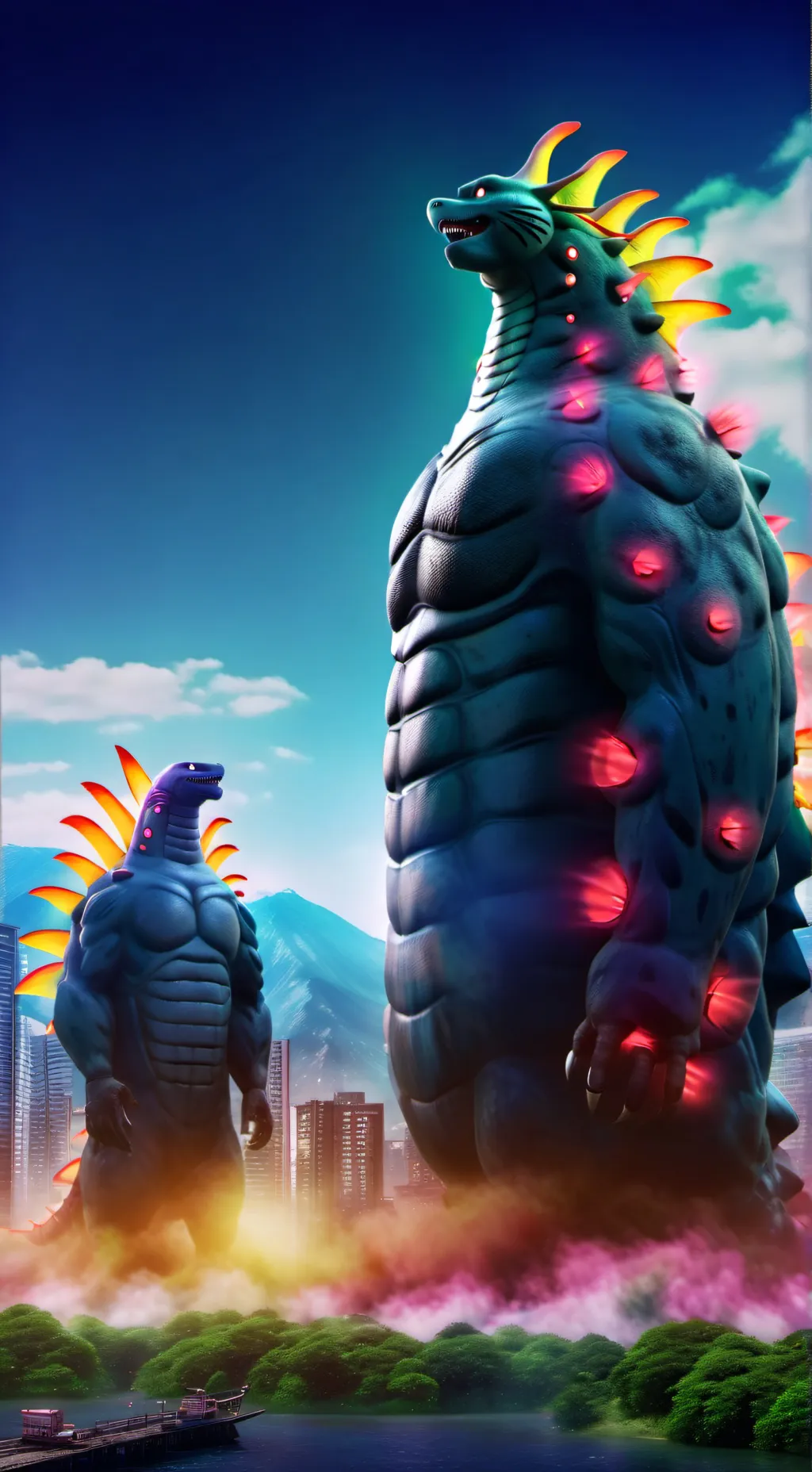 ai character: Monsterverse background