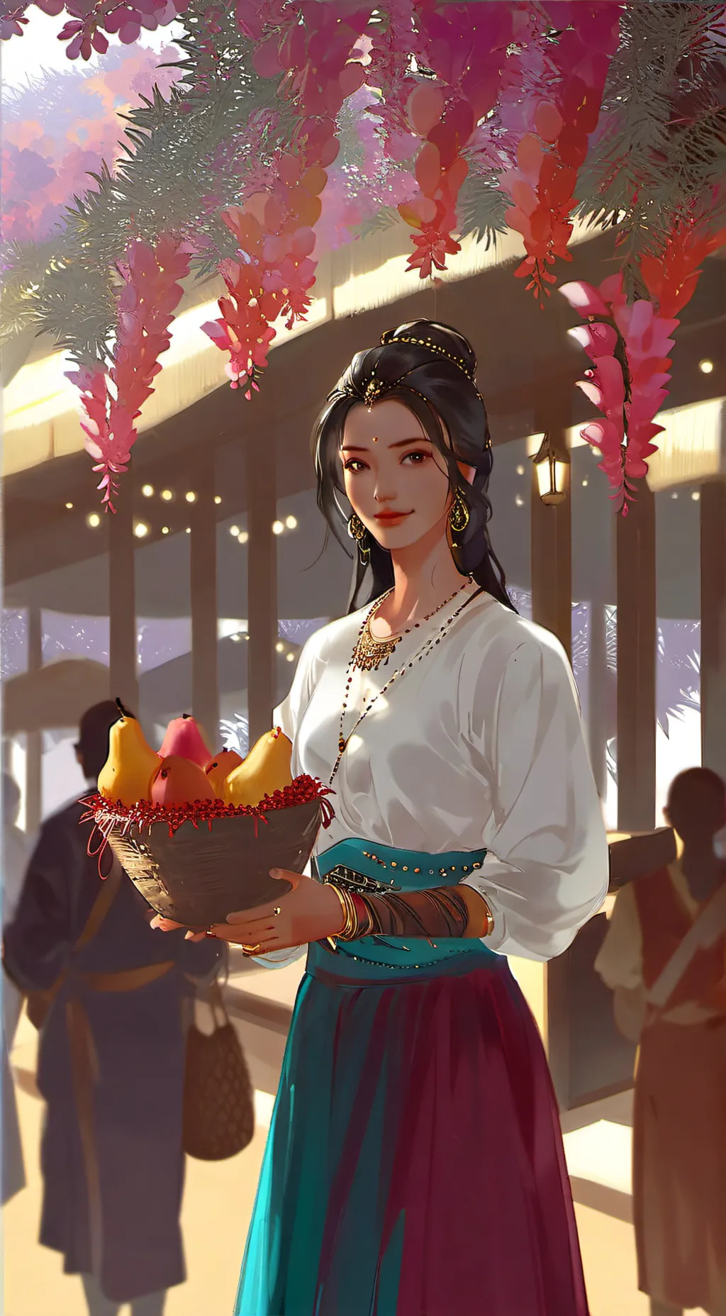 ai character: Fruta background