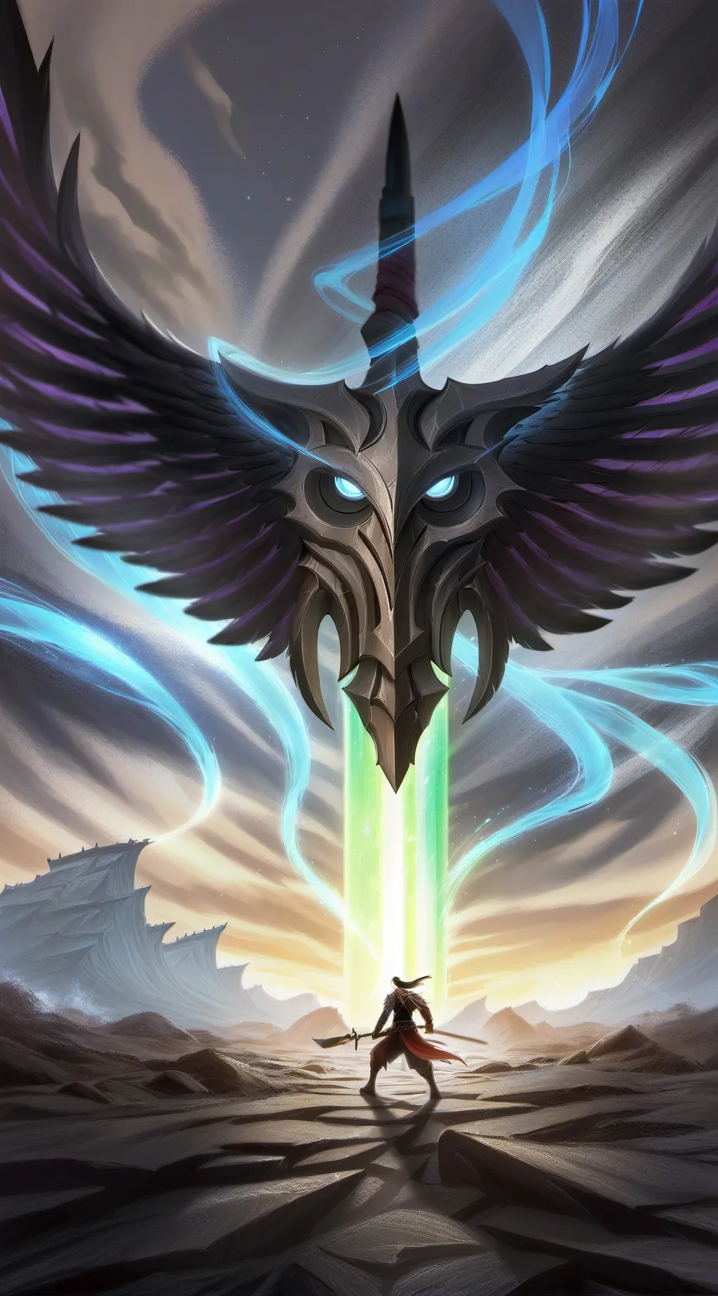 ai character: Black eagle (Woman background