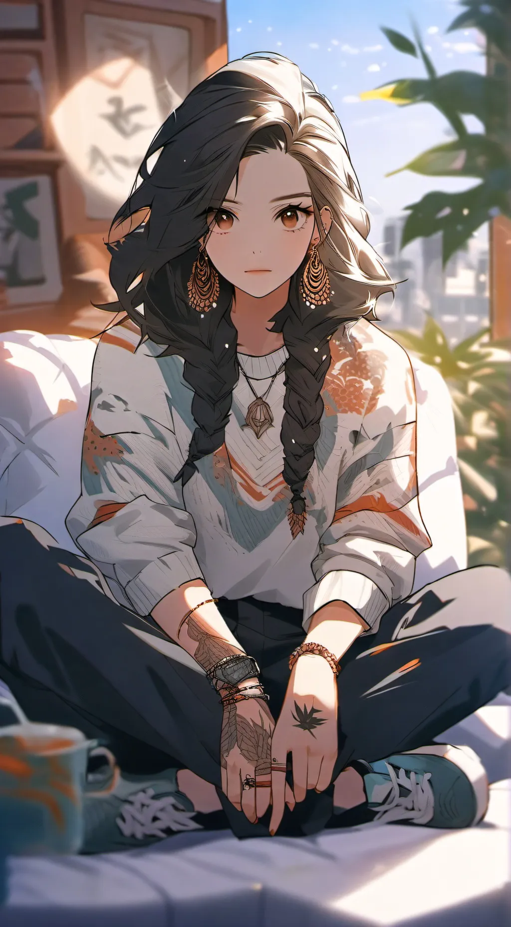 ai character: Savannah background