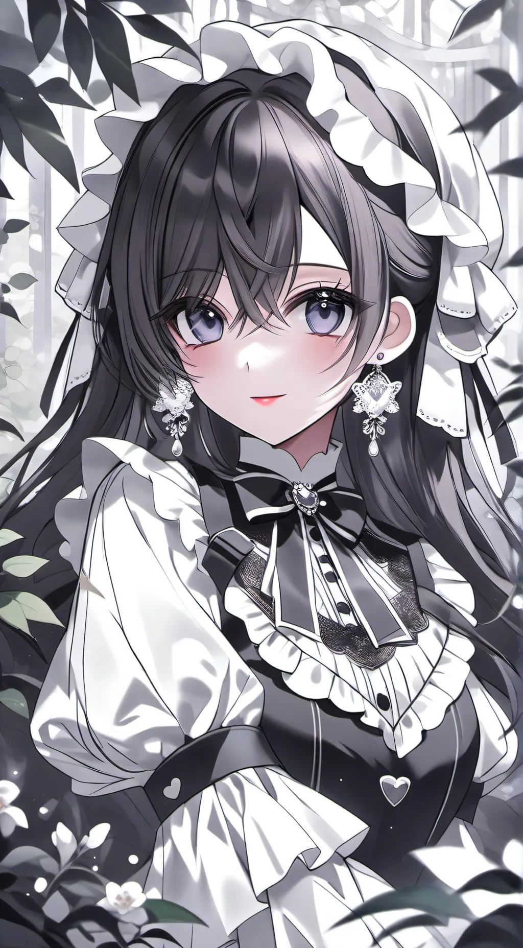 ai character: ta dame de menage  background