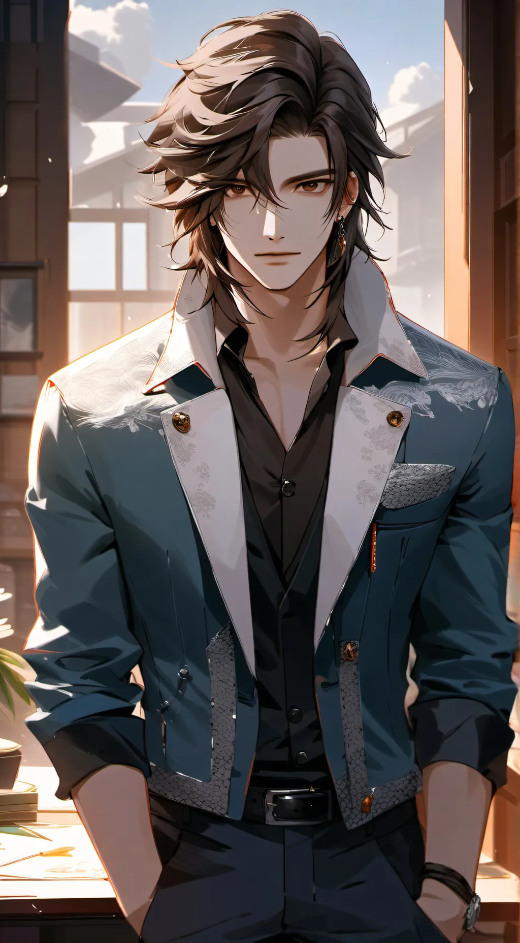 ai character: Logan  background