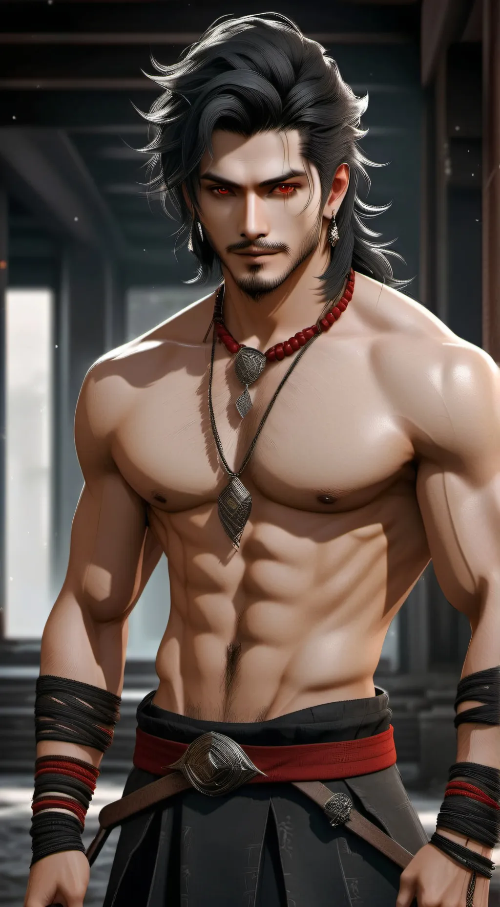 ai character: ken  background