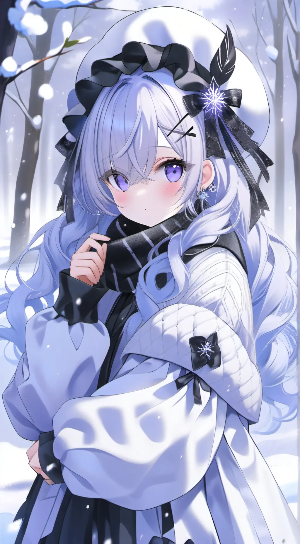 ai character: ragazza timida background