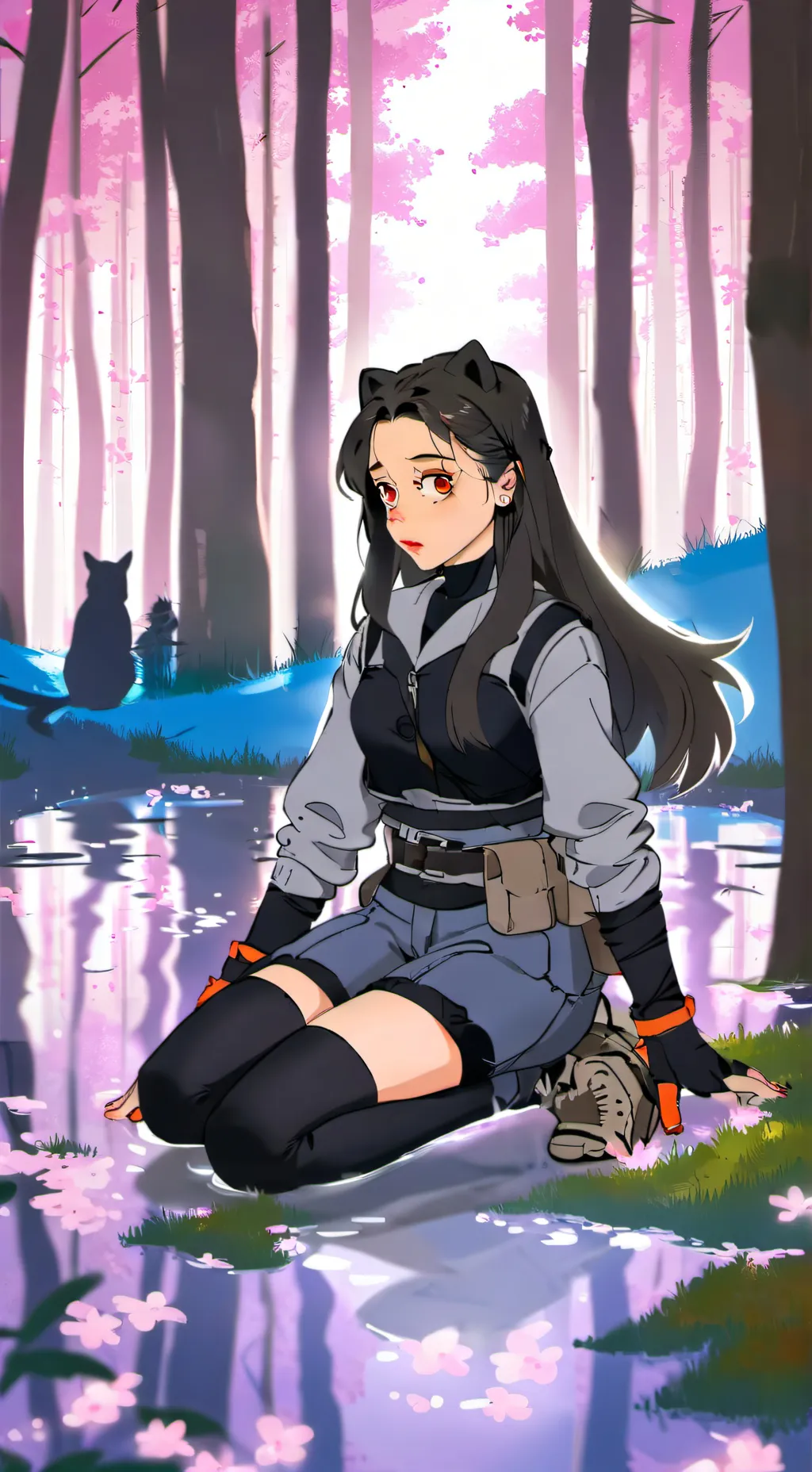 ai character: the girl who survi background