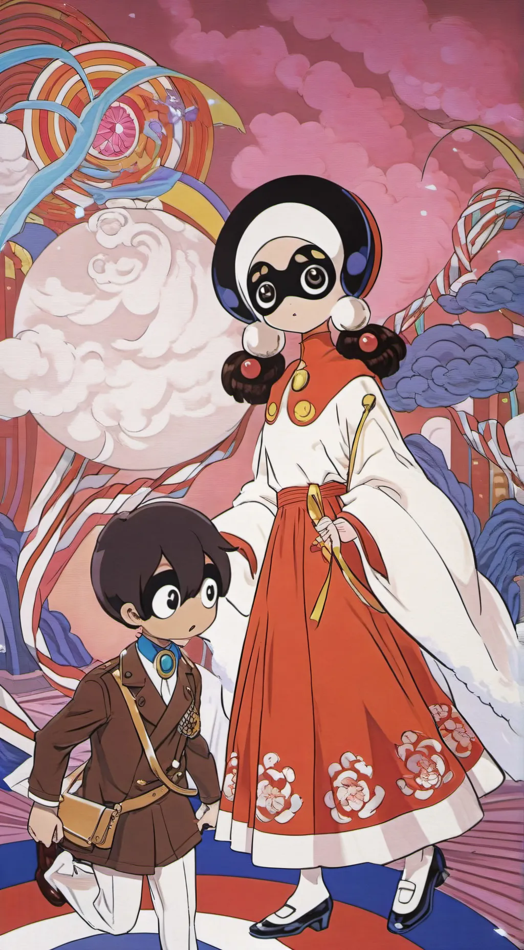 ai character: rainbow friends  background