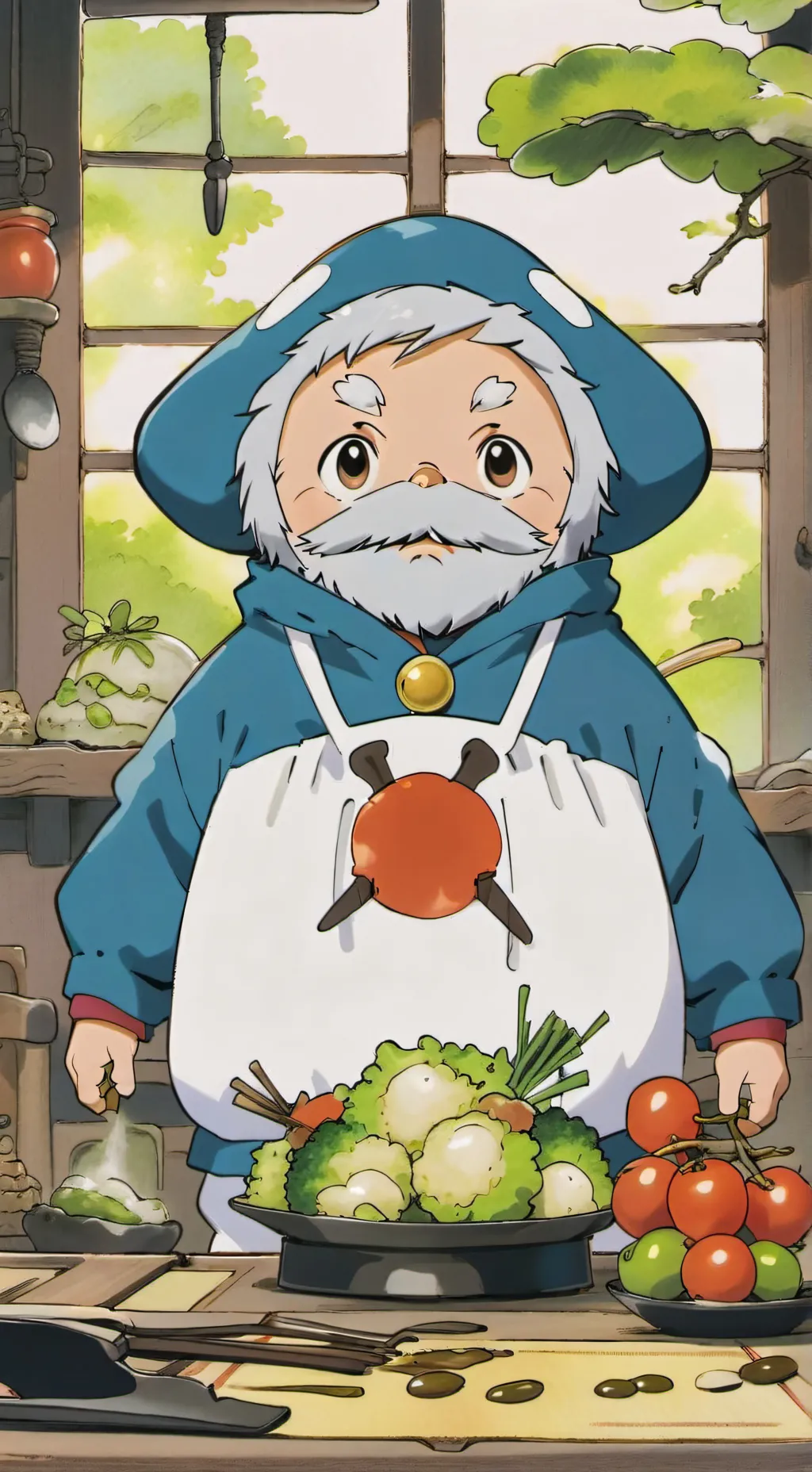 ai character: random typ background