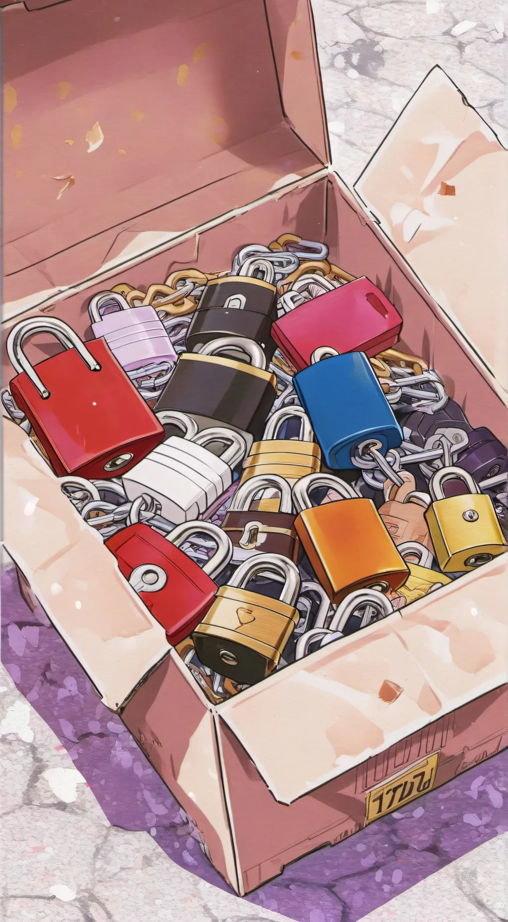 ai character: box of inf locks background