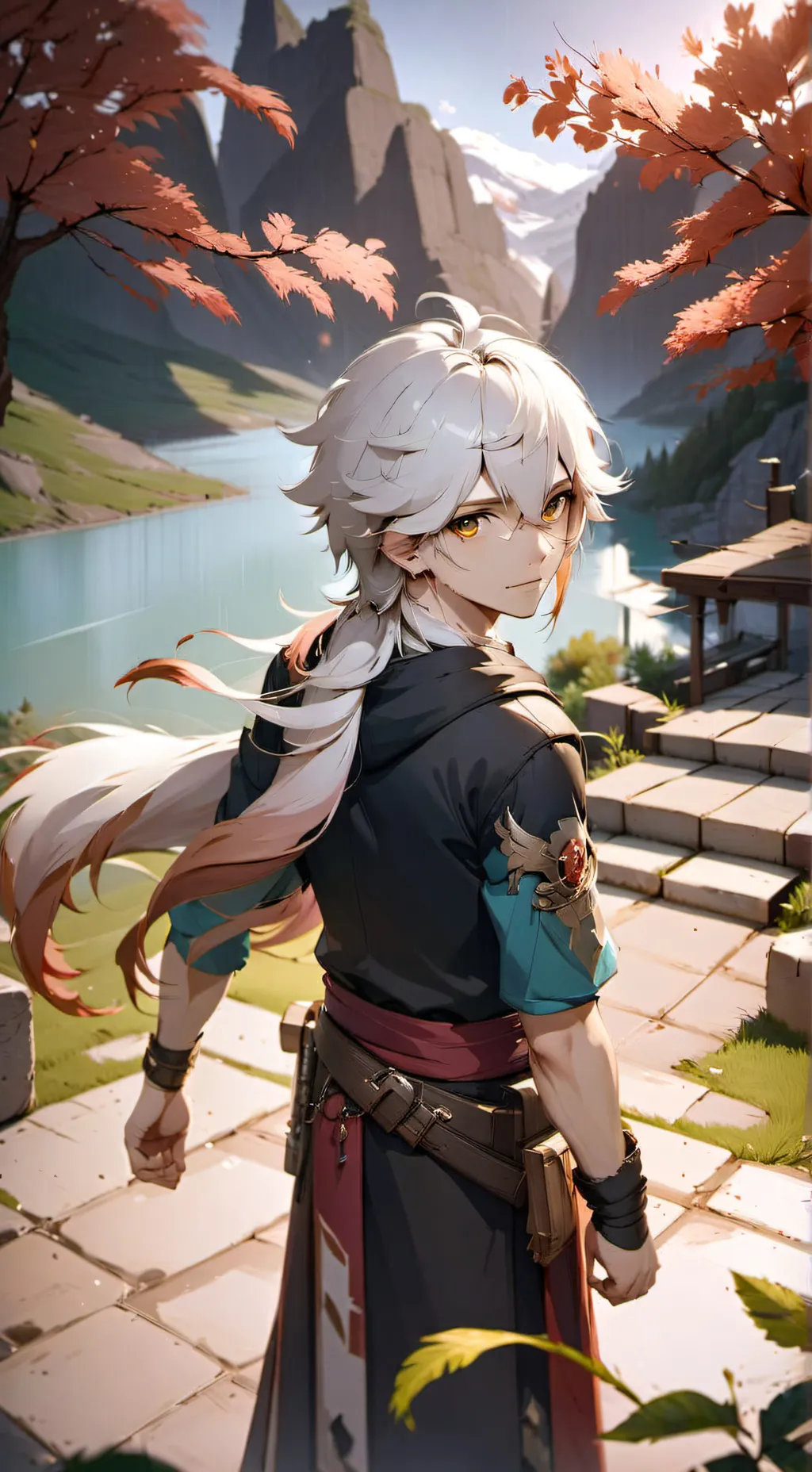 ai character: Kael  background