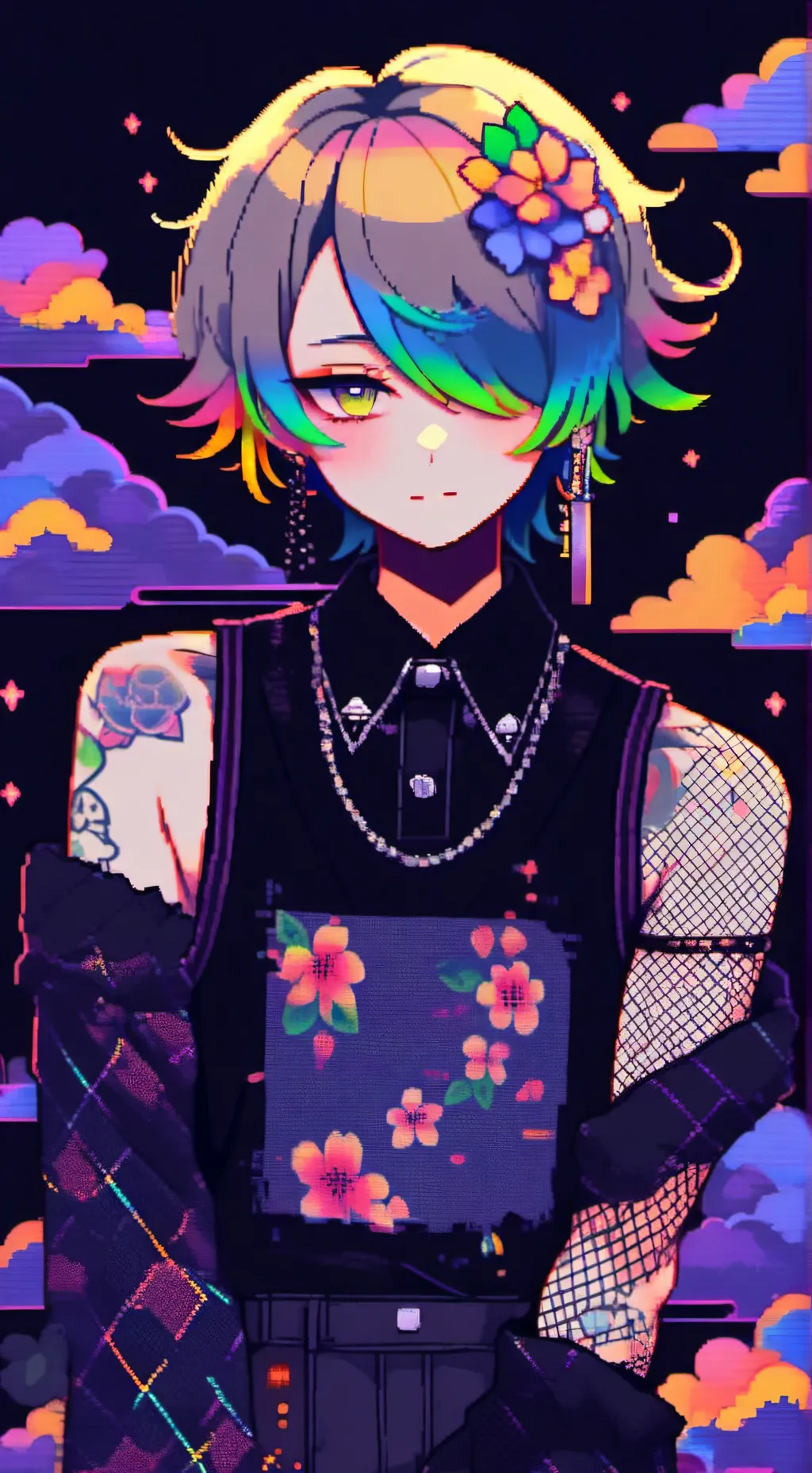 ai character: Aurora background