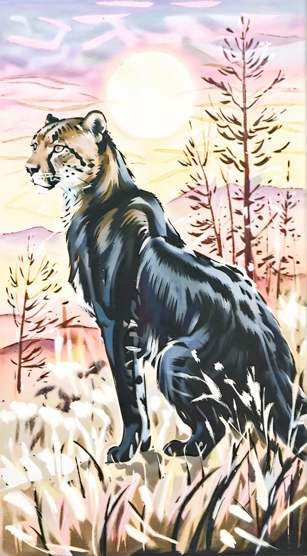 ai character: Last Asiatic Cheet background