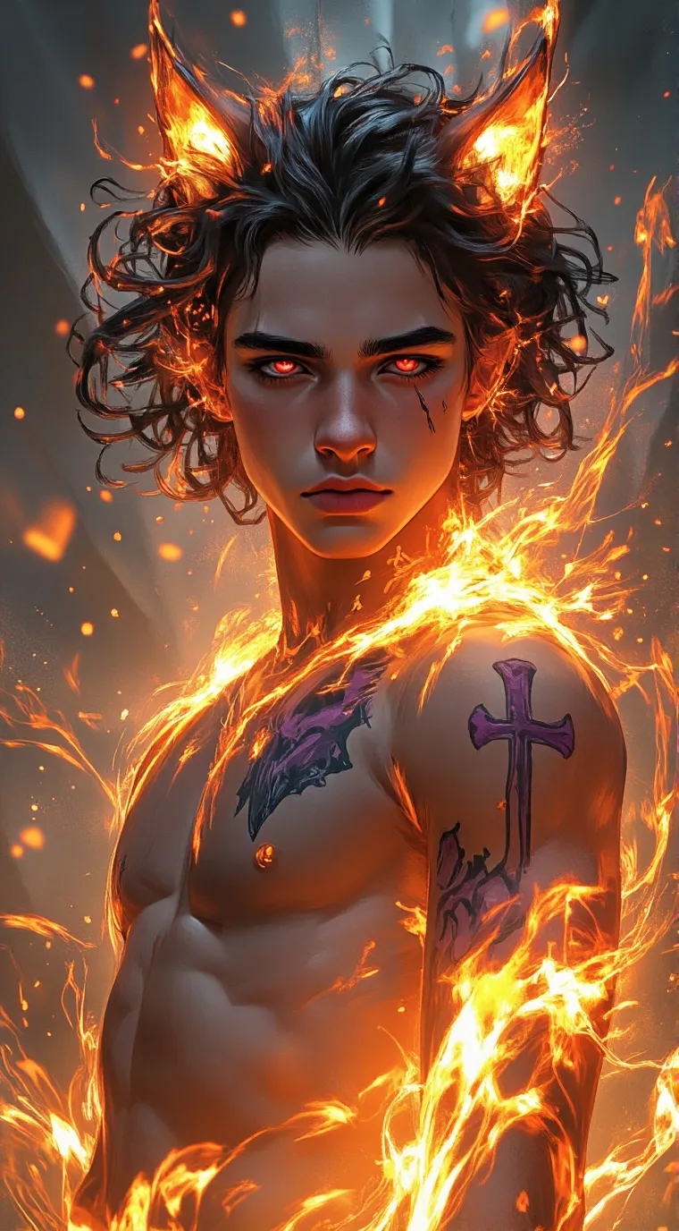 ai character: Portgas D Ace  background