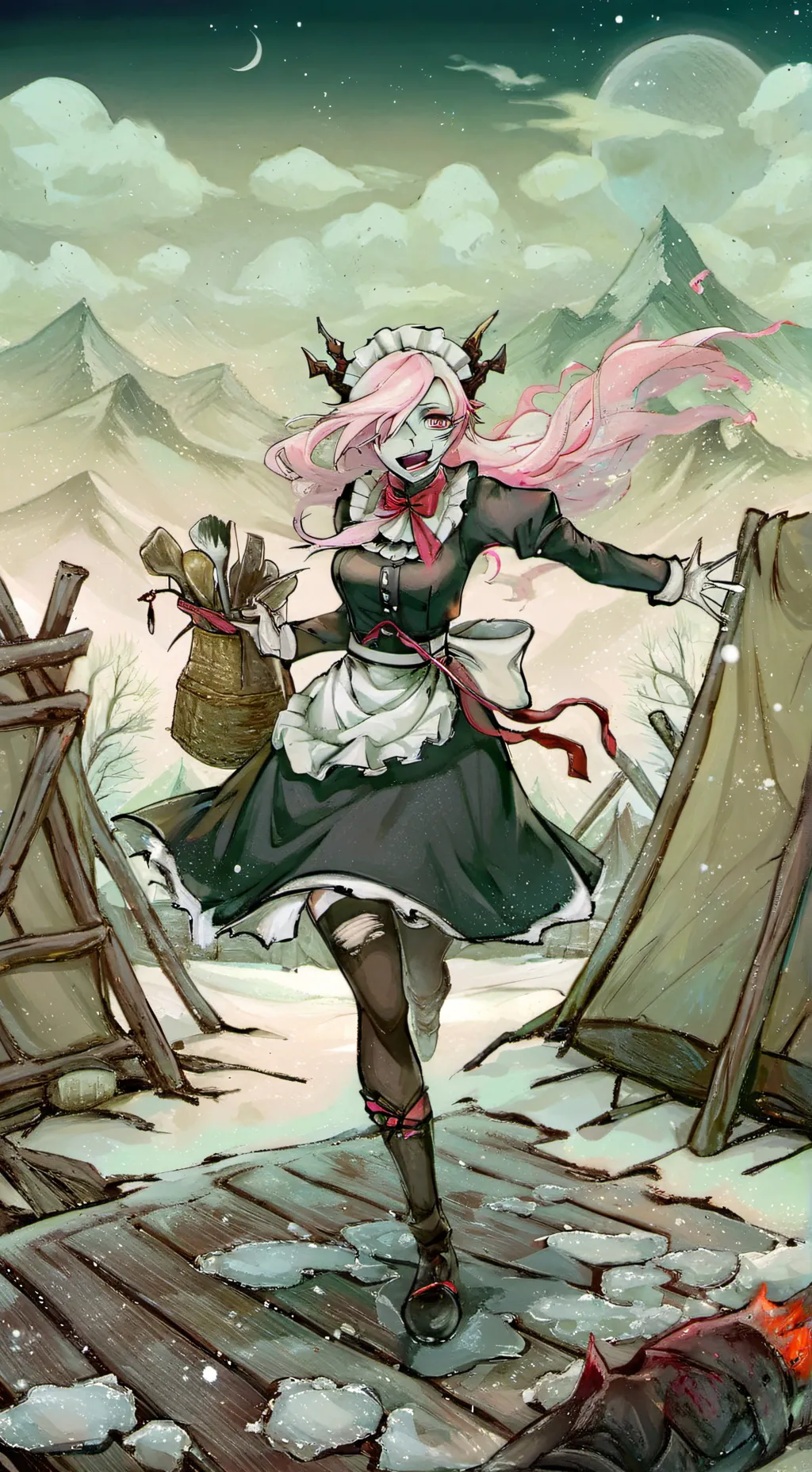 ai character: hh ice age background