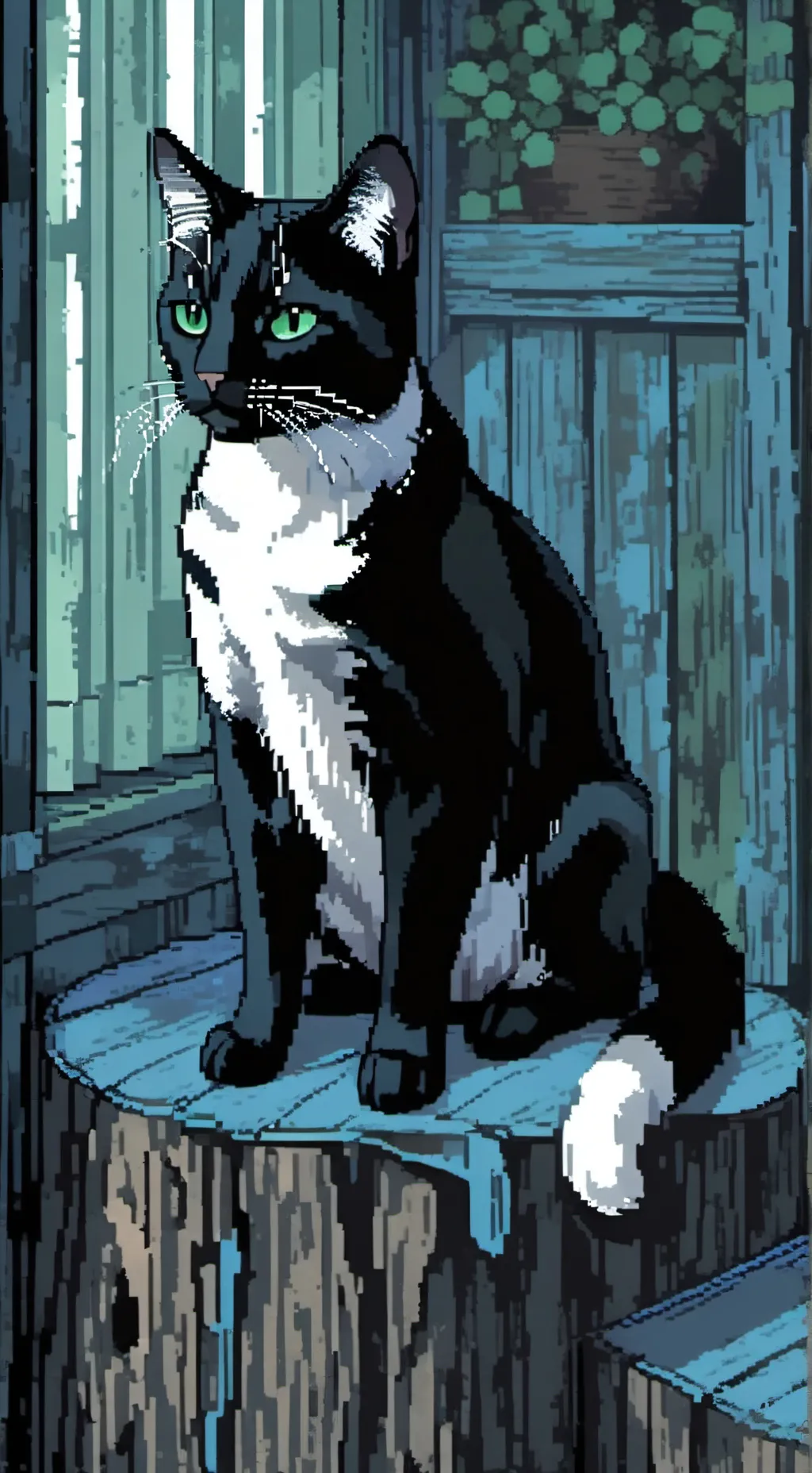 ai character: Smoke background