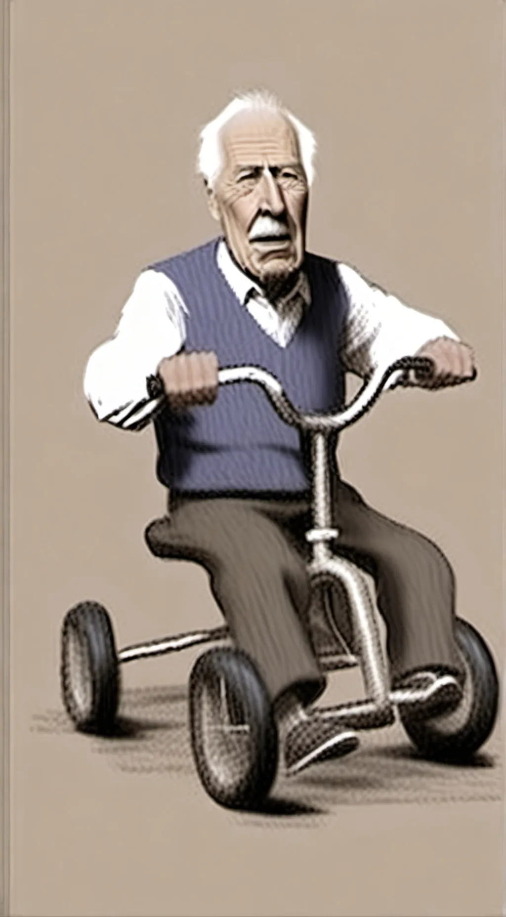 ai character: weird ass grandpa background