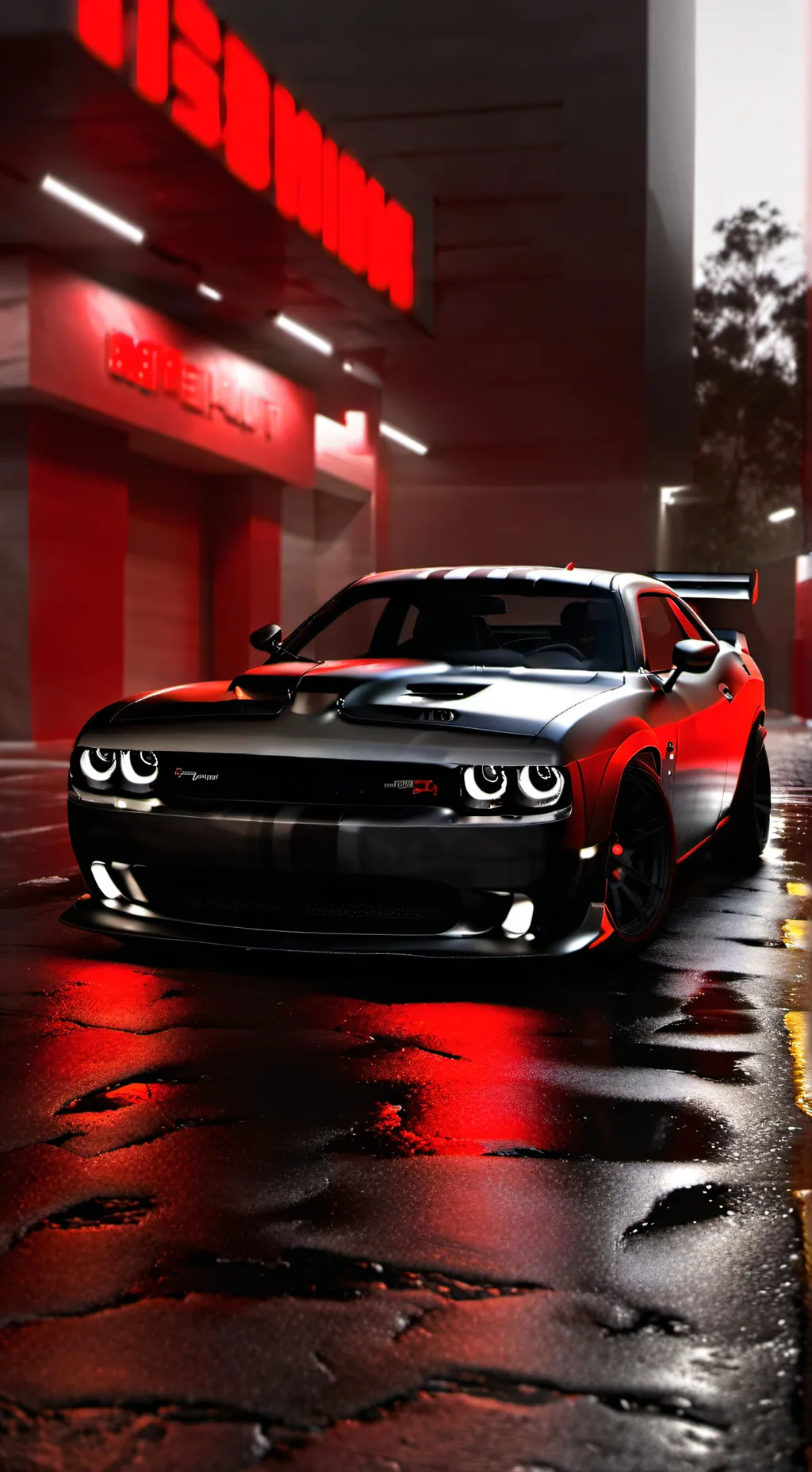 ai character: Dodge hellcat background