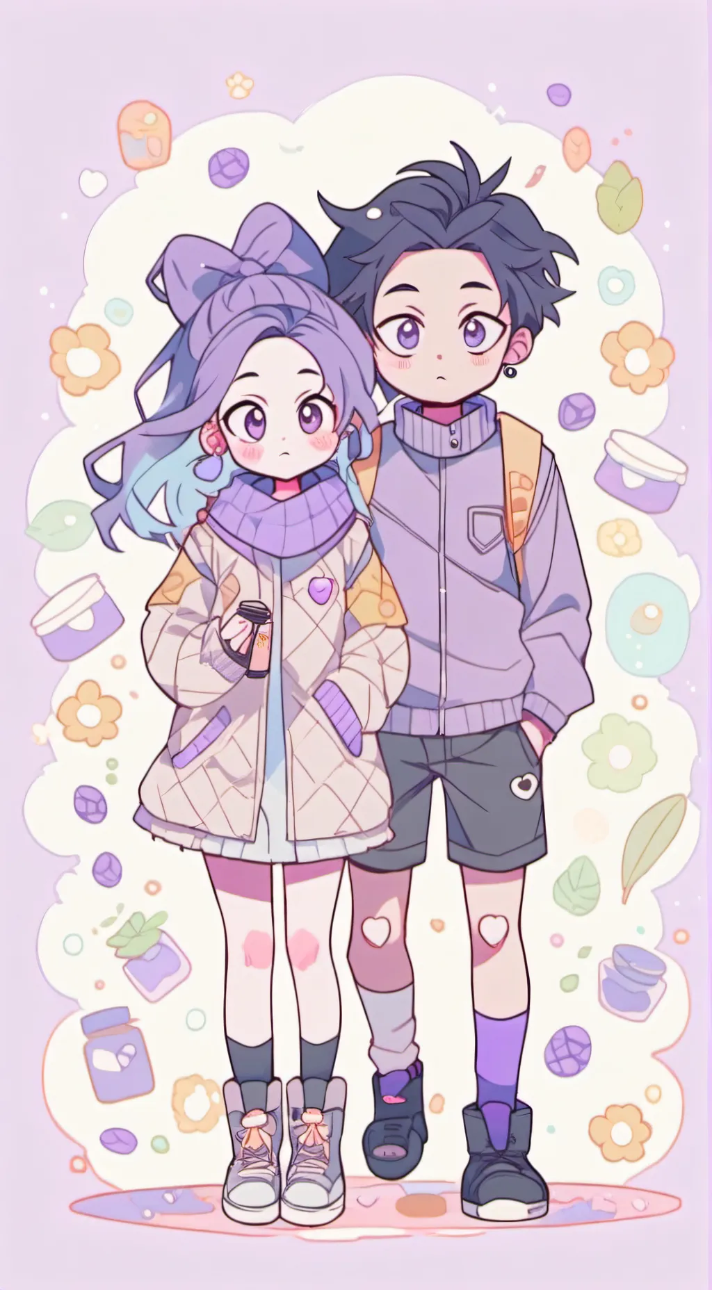 ai character: shinso et toi...💜💜 background