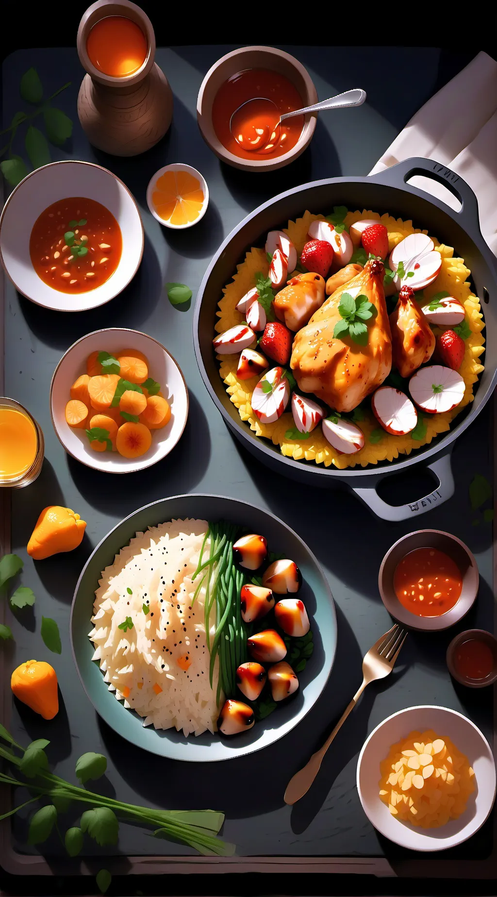 ai character: Mha dinner background