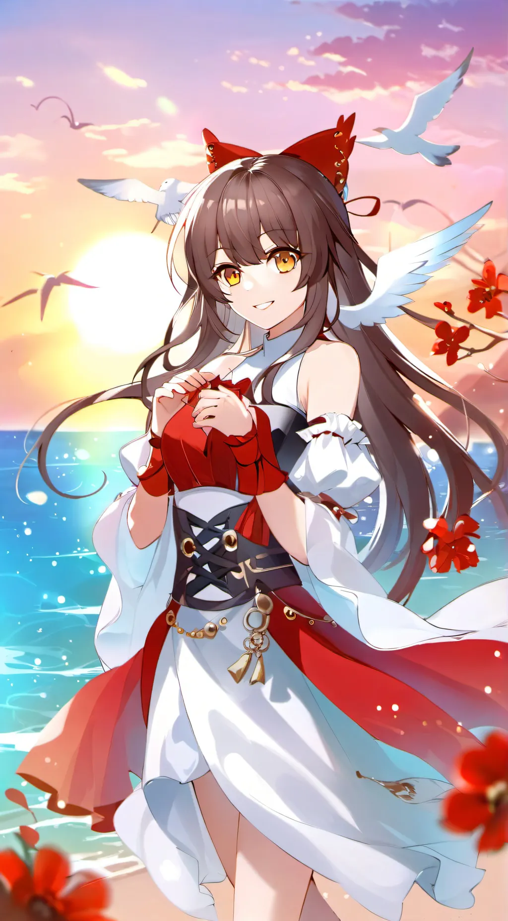 ai character: FONTAINE SLEEPOVER background