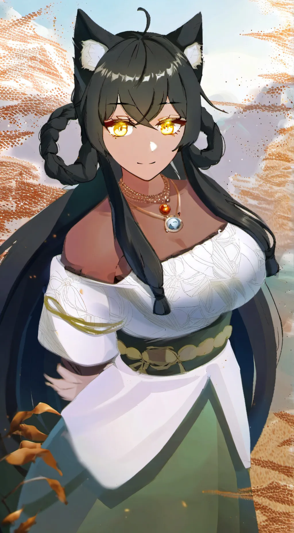 ai character: chubby Lia background