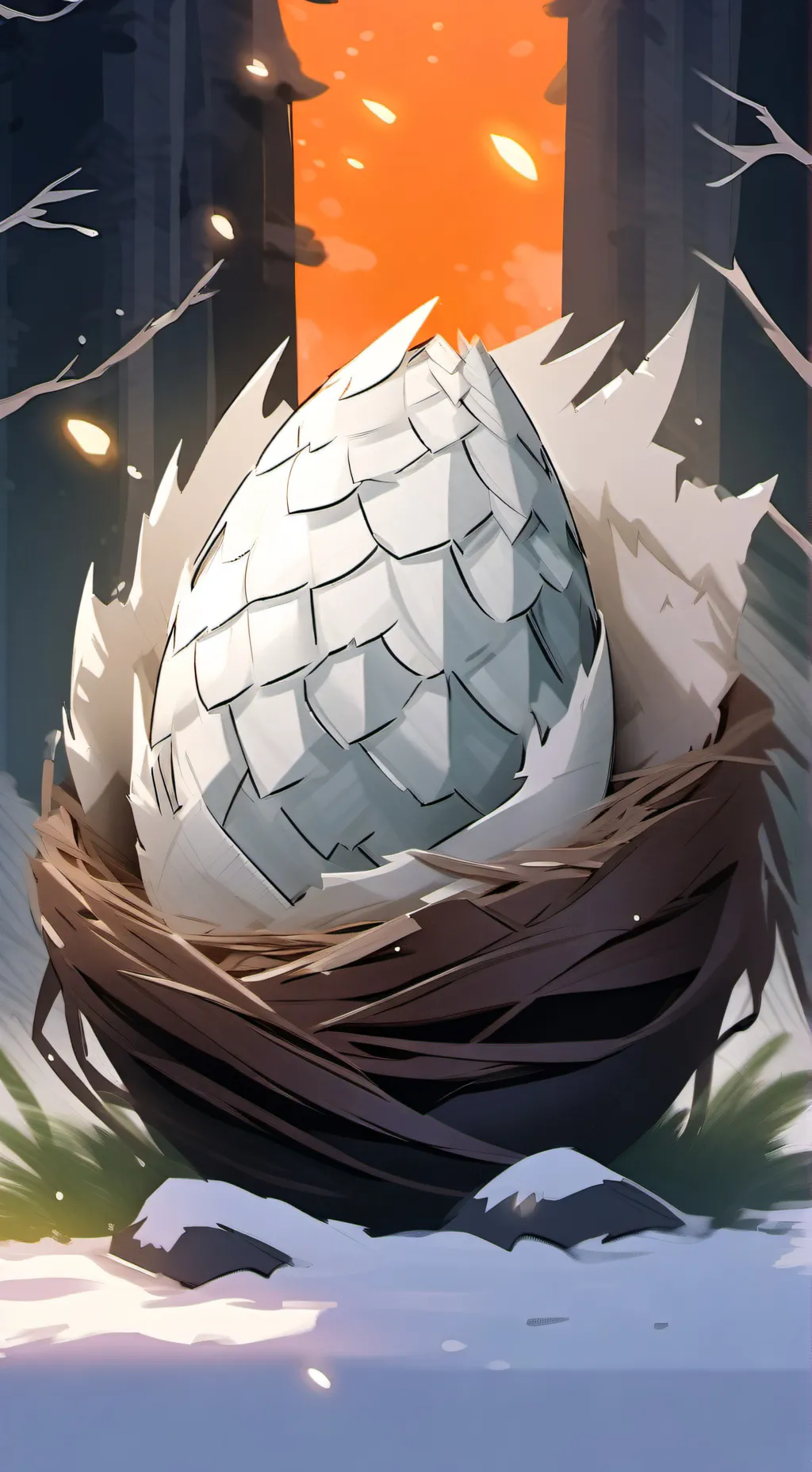 ai character: Dragon Egg background