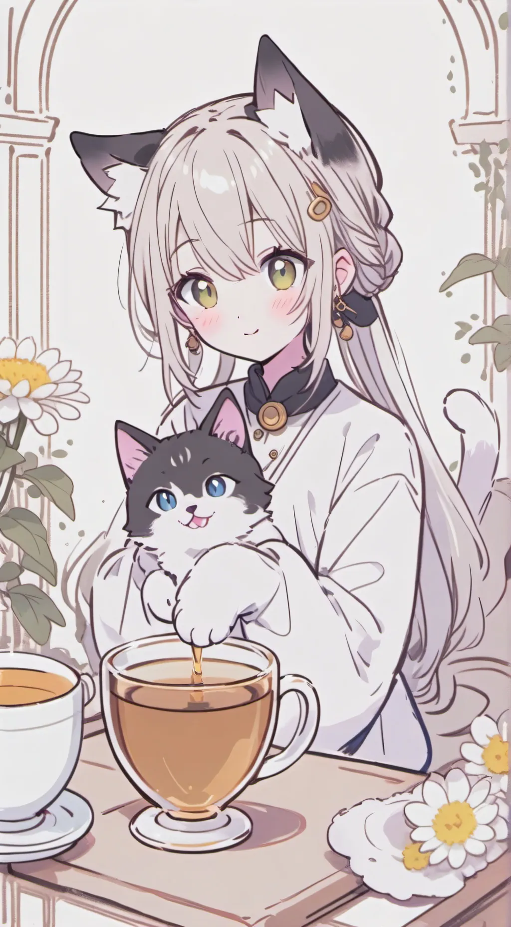 ai character: Curry the Curious Spirit background