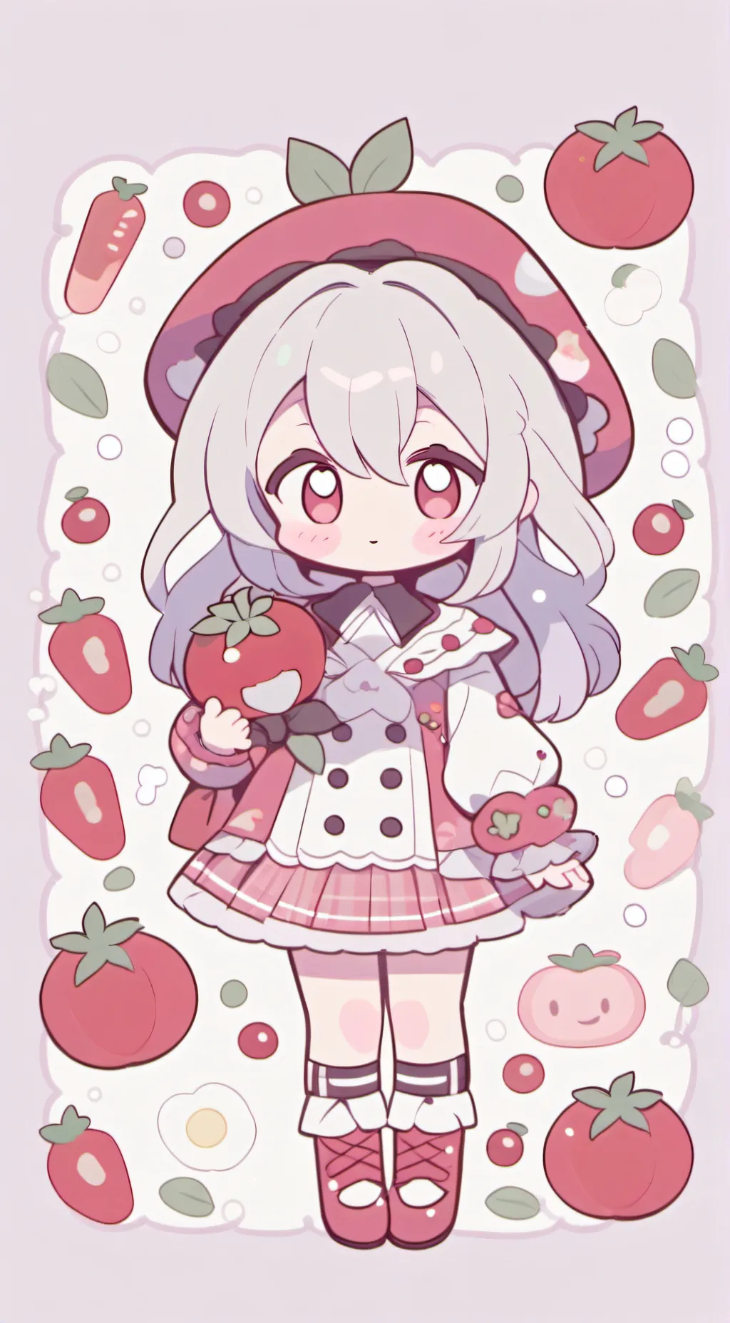 ai character: Tomato background