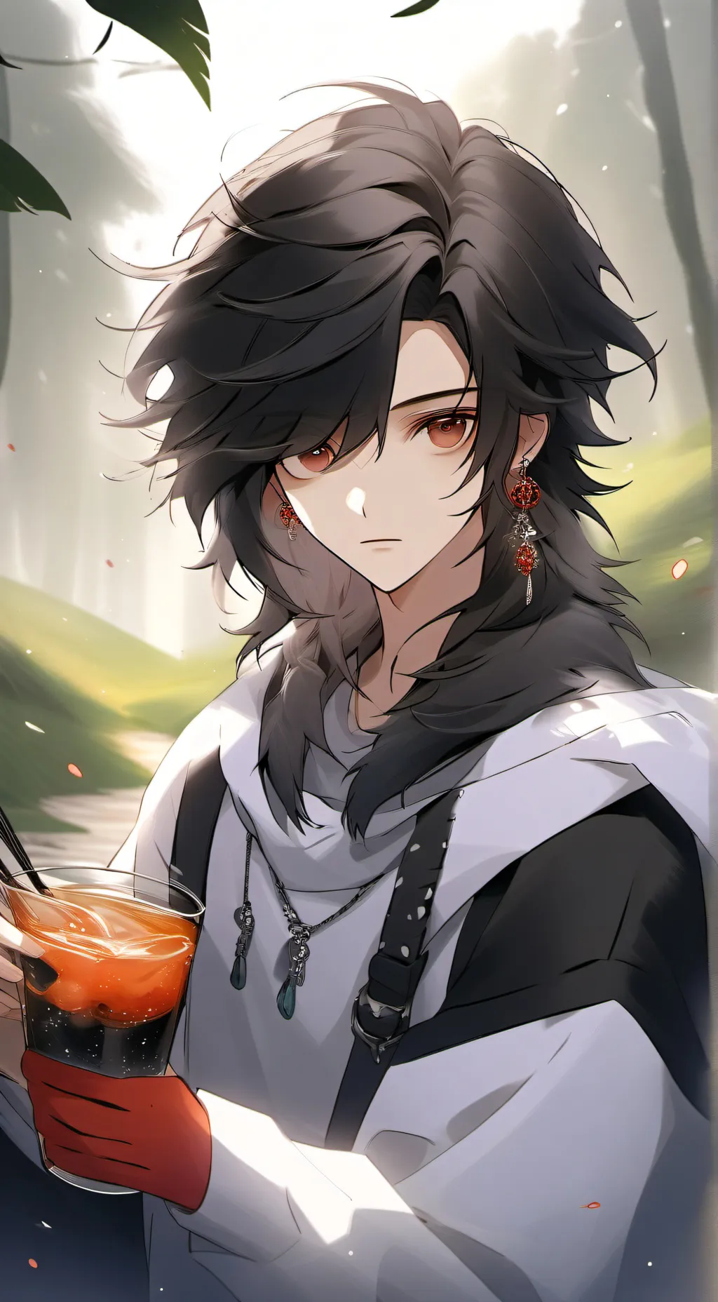 ai character: Sun and moon SAMS background