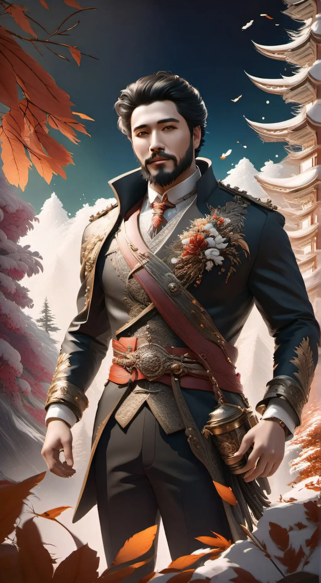 ai character: Kieran Frostwind background