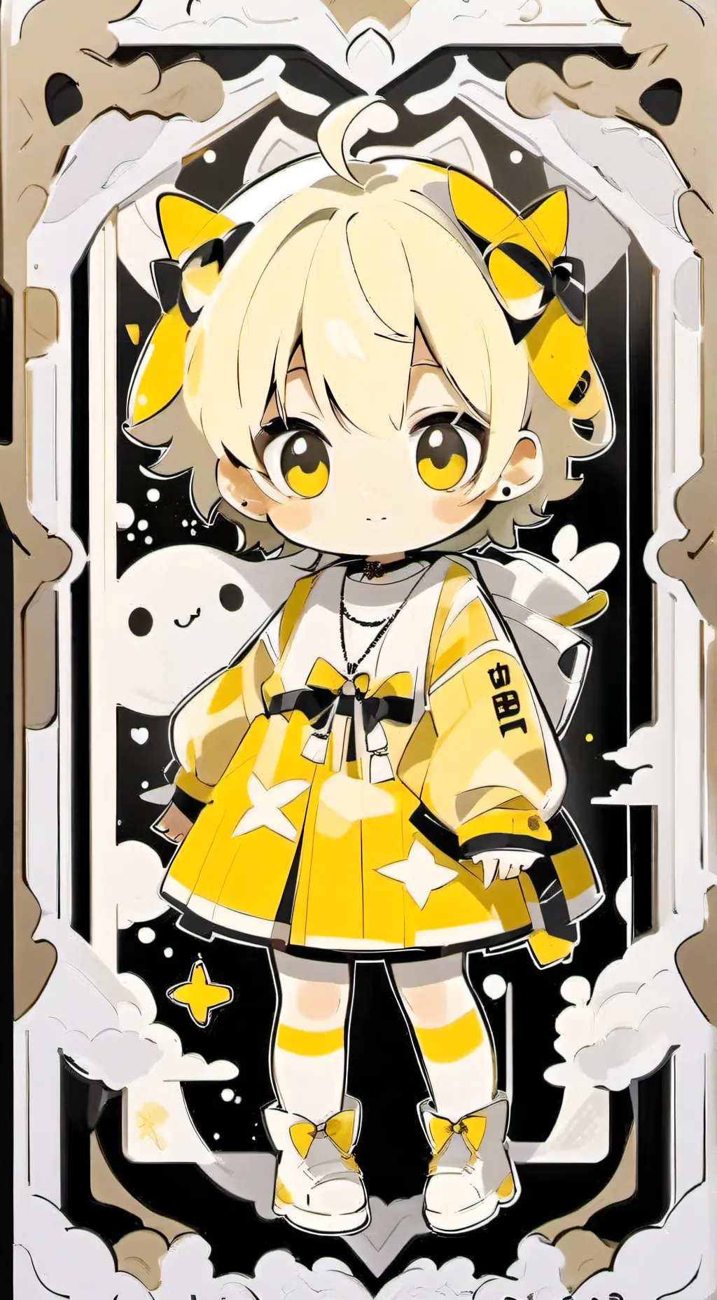 ai character: baby maneger background