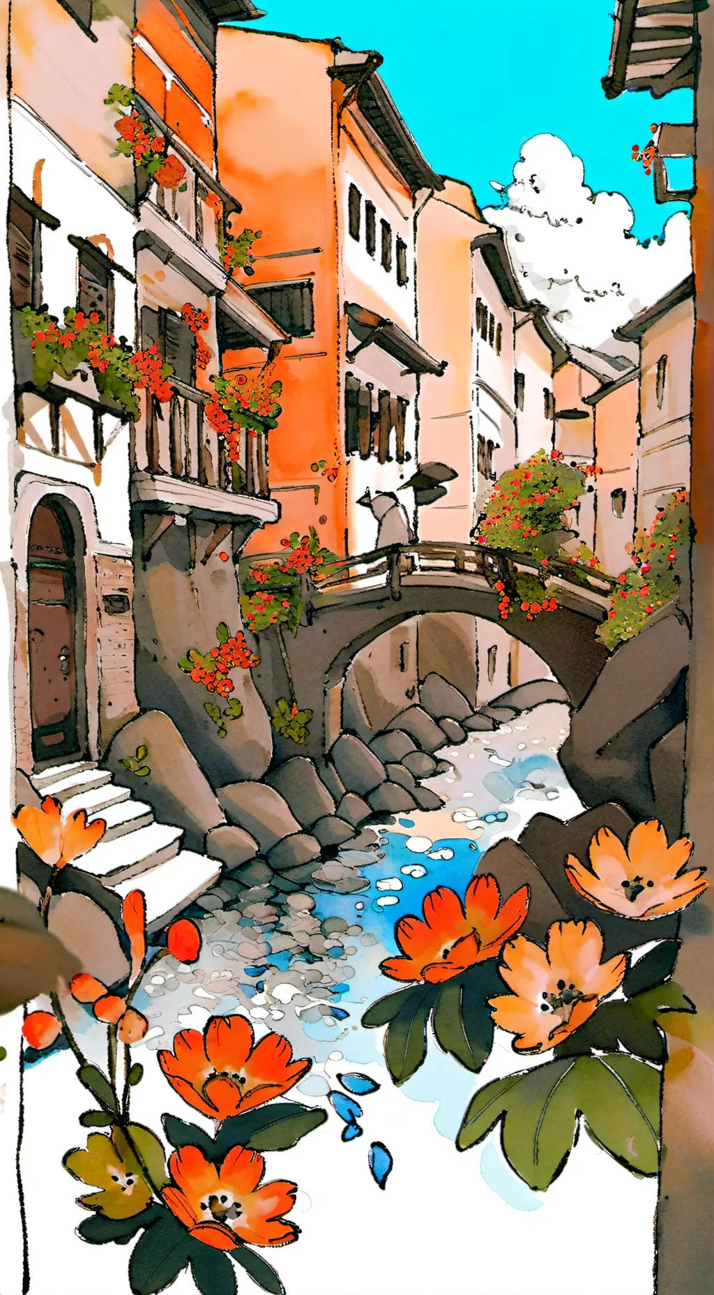 ai character: TODOBAKUDEKU background