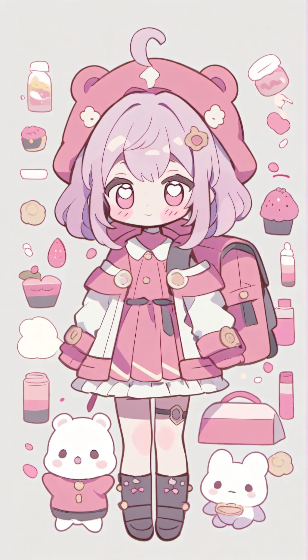 ai character: Baños BNHA background